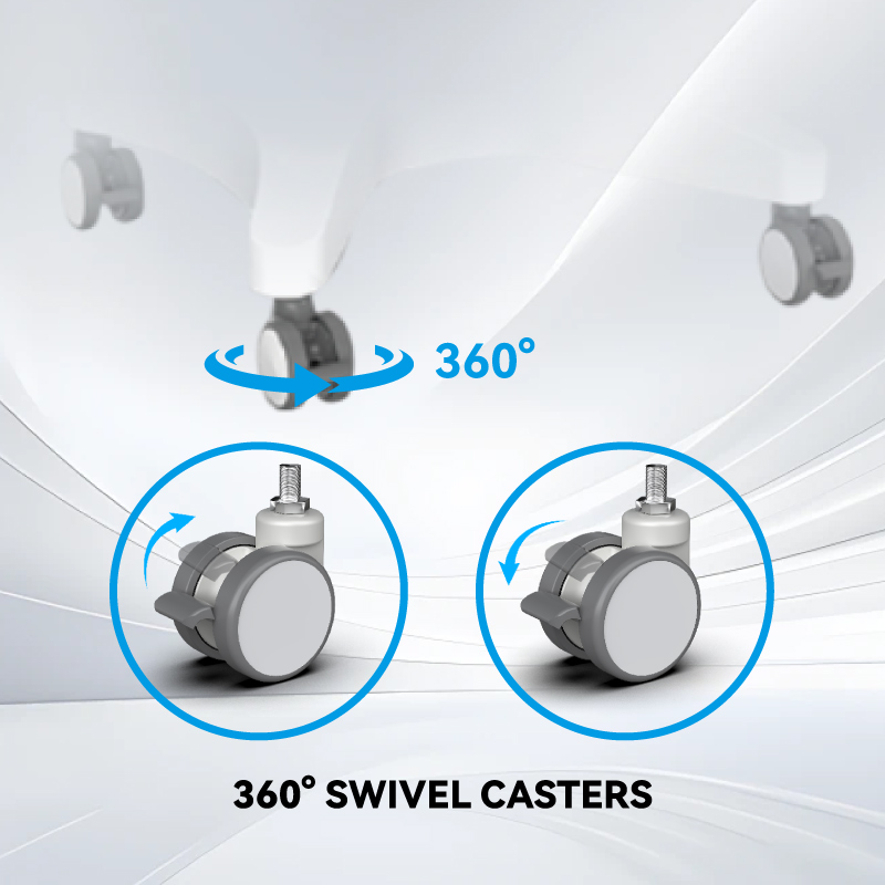 360° Swivel Wheels Rolling wheels with lock
