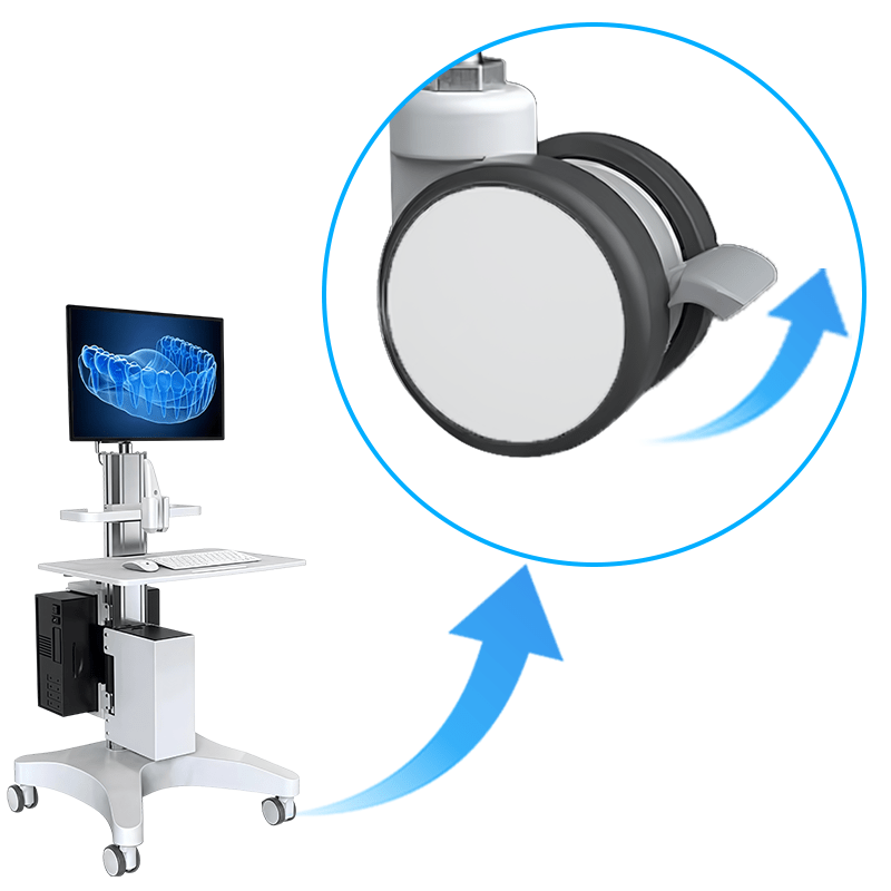 360&deg; Swivel Casters