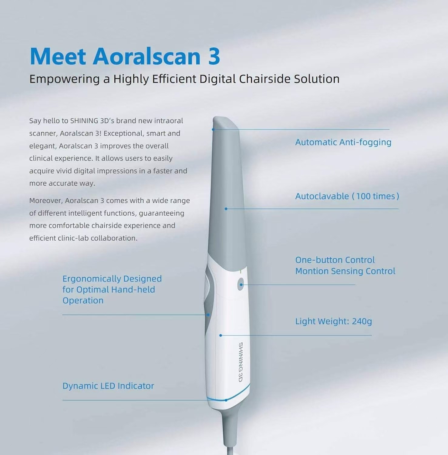 3D Dental Digital Impression Aoralscan 3