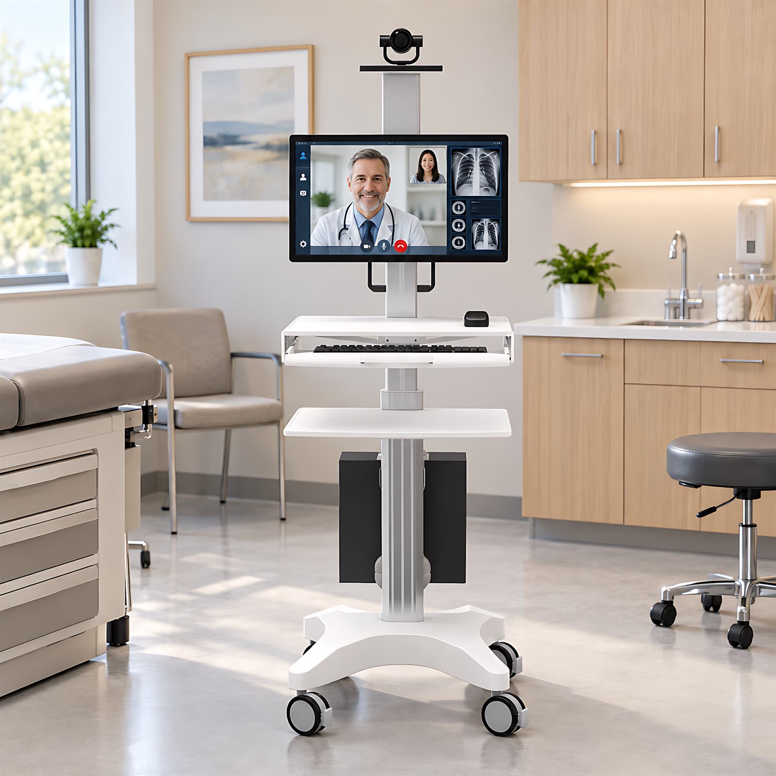 Telemedicine Cart Used for Remote Diagnosis&​Medical Education Demos